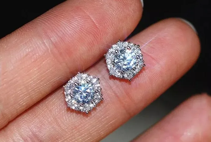 Minx London Earrings Iced Out Earrings Diamond Earrings Womens Earrings Womens Diamond Ear Studs Womens Stud Earrings Mens Diamond Ear Studs