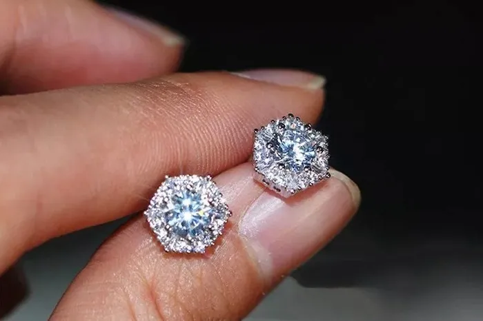 Minx London Earrings Iced Out Earrings Diamond Earrings Womens Earrings Womens Diamond Ear Studs Womens Stud Earrings Mens Diamond Ear Studs