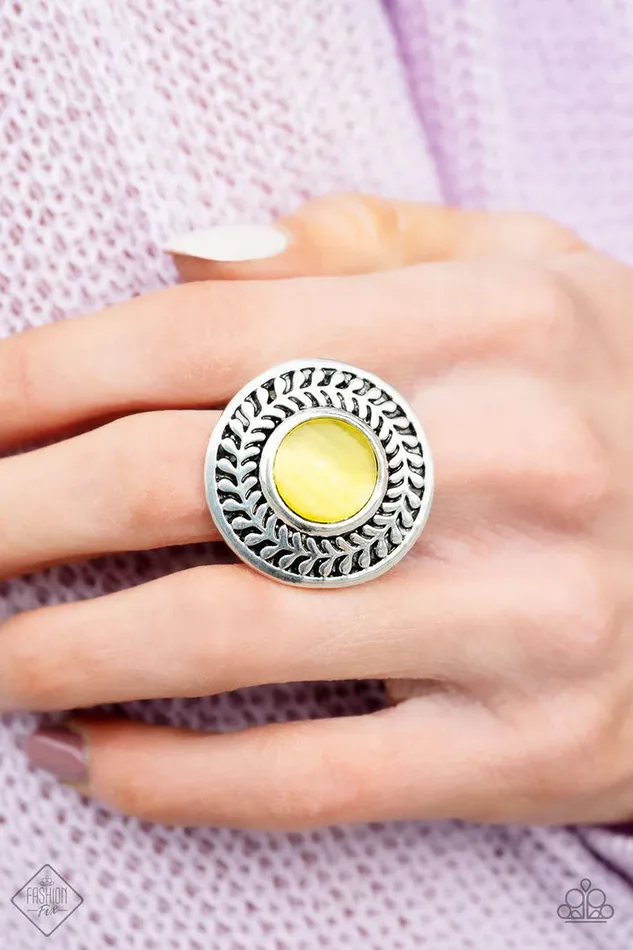A Finishing Touch Jewelry Paparazzi Garden Garland Yellow Ring Rings