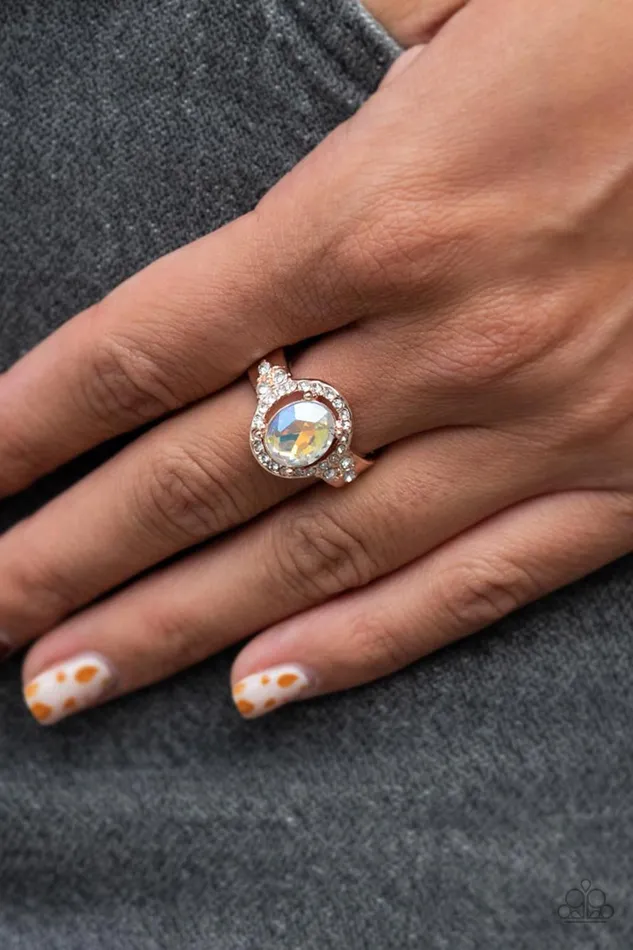A Finishing Touch Jewelry Rings Paparazzi Dazzling I Dos Rose Gold Ring