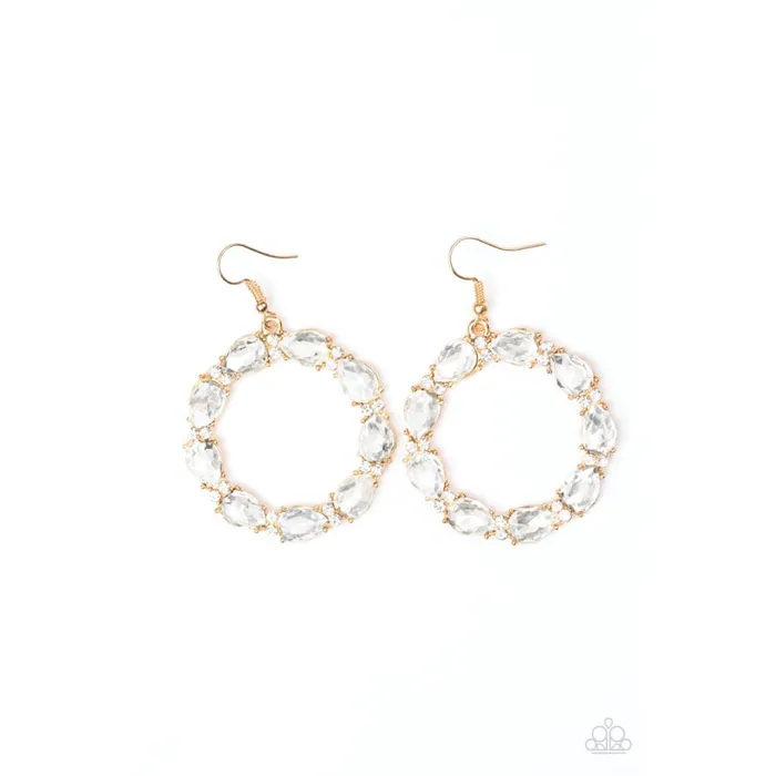 A Finishing Touch Jewelry Rings Paparazzi Ring Around The Rhinestones Gold
