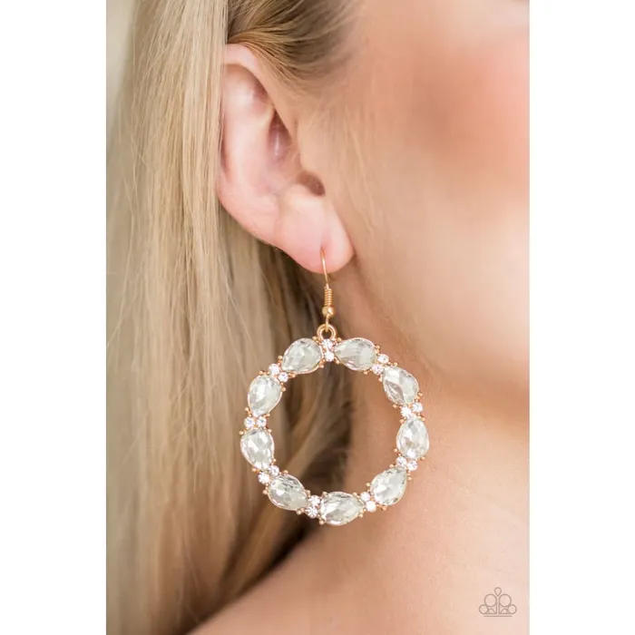 A Finishing Touch Jewelry Rings Paparazzi Ring Around The Rhinestones Gold