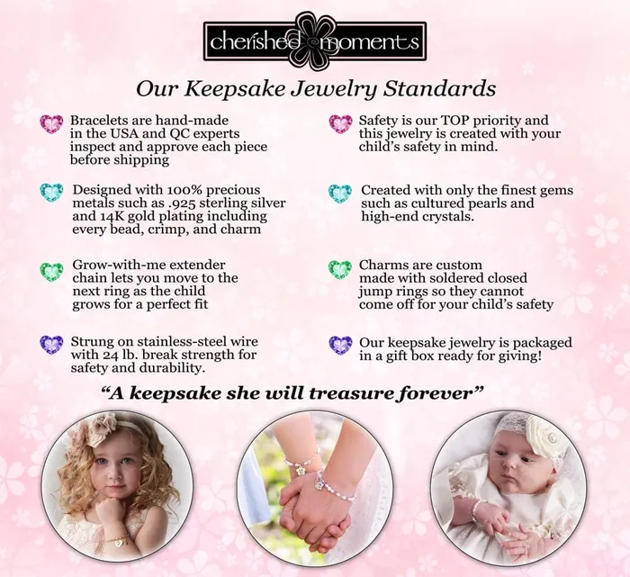 Cherished Moments Bracelets Cherished Moments 14K GoldPlated Pink Pearl Bracelet Cherished Moments Bracelets Cherished Moments 14K GoldPlated Pink Pearl Bracelet