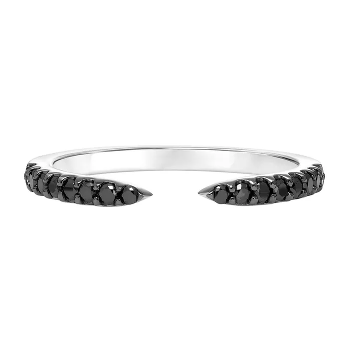 Black Diamond Open Claw Band Frederick Goldman Rings