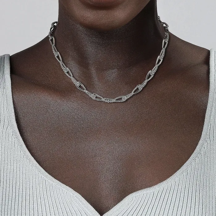 Gabriel Co Rings Gabriel Co Sterling Silver OvalLink Bujukan Chain