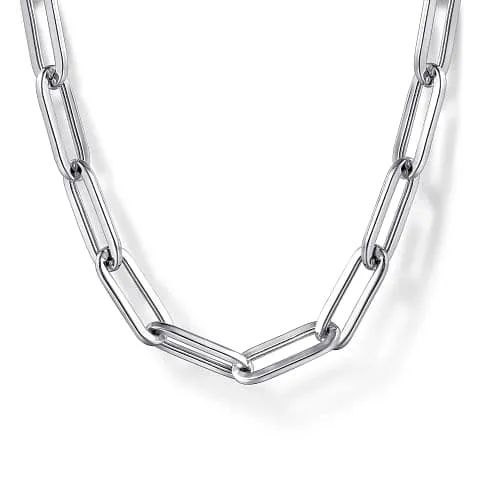 Gabriel Co Sterling Silver Paperclip Chain Gabriel Co Rings