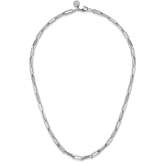 Gabriel Co Sterling Silver Paperclip Chain Gabriel Co Rings