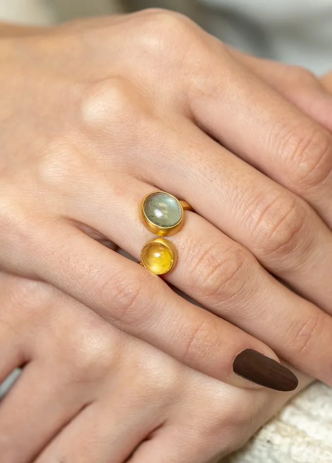 Lika Behar Rings Lika Behar Tourmaline Bypass Ring