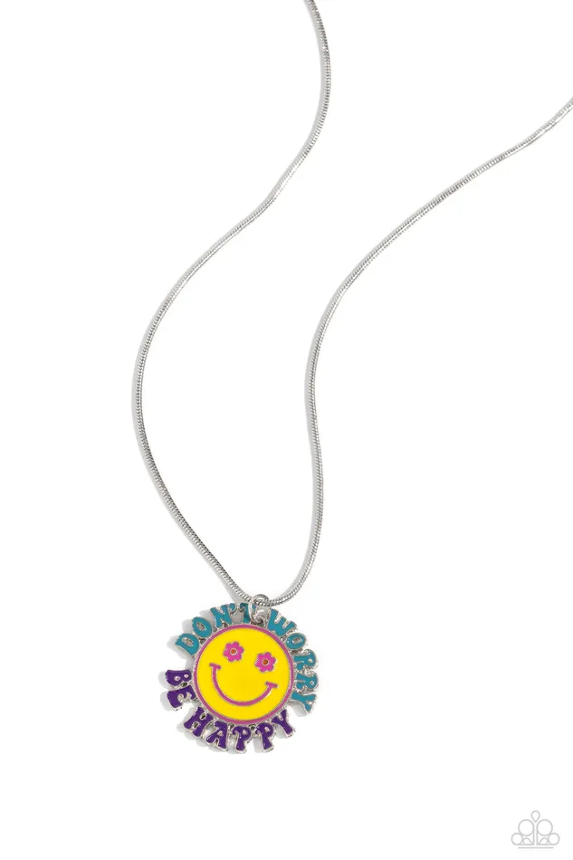 Necklaces Paparazzi Accessories Dont Worry Stay Happy Multi Color Inspirational Smiley Face Silver Short Necklace Paparazzi Necklaces Paparazzi Accessories Dont Worry Stay Happy Multi Color Inspirational Smiley Face Silver Short Necklace Paparazzi