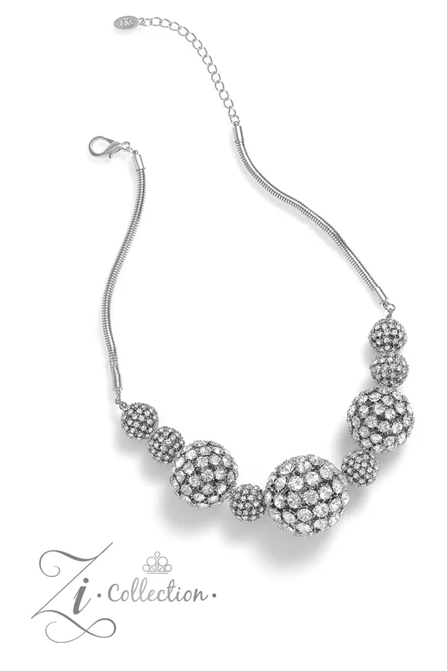 Paparazzi Accessories Necklaces Undaunted White 2023 Zi Collection Necklace Paparazzi Paparazzi Accessories Necklaces Undaunted White 2023 Zi Collection Necklace Paparazzi