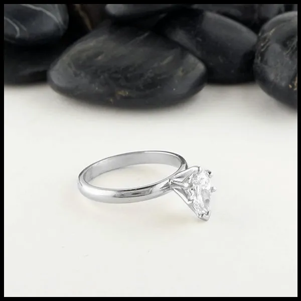 Pear Cut Diamond Ring Walker Metalsmiths Rings