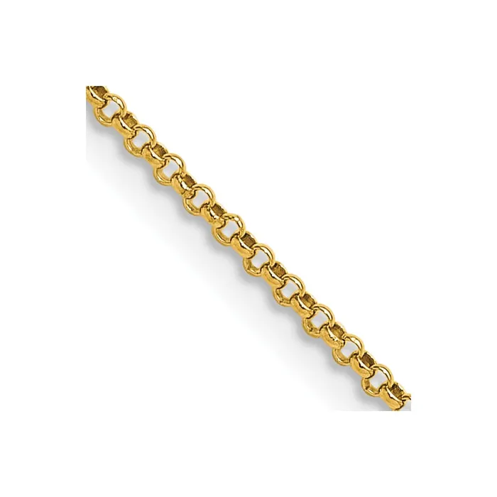 Qgold Necklaces 14k 155mm Rolo Pendant Chain 272 grams