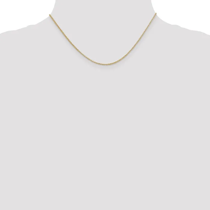 Qgold Necklaces 14k 155mm Rolo Pendant Chain 272 grams Qgold Necklaces 14k 155mm Rolo Pendant Chain 272 grams