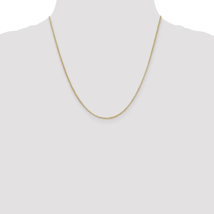 Qgold Necklaces 14k 155mm Rolo Pendant Chain 272 grams Qgold Necklaces 14k 155mm Rolo Pendant Chain 272 grams