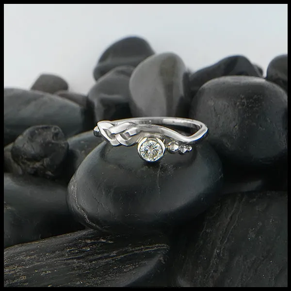 Walker Metalsmiths Rings Diamond Whimsical Knot Ring
