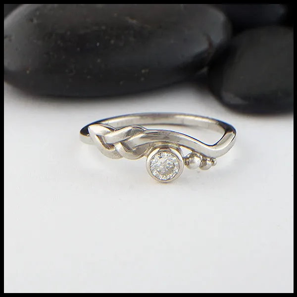 Walker Metalsmiths Rings Diamond Whimsical Knot Ring